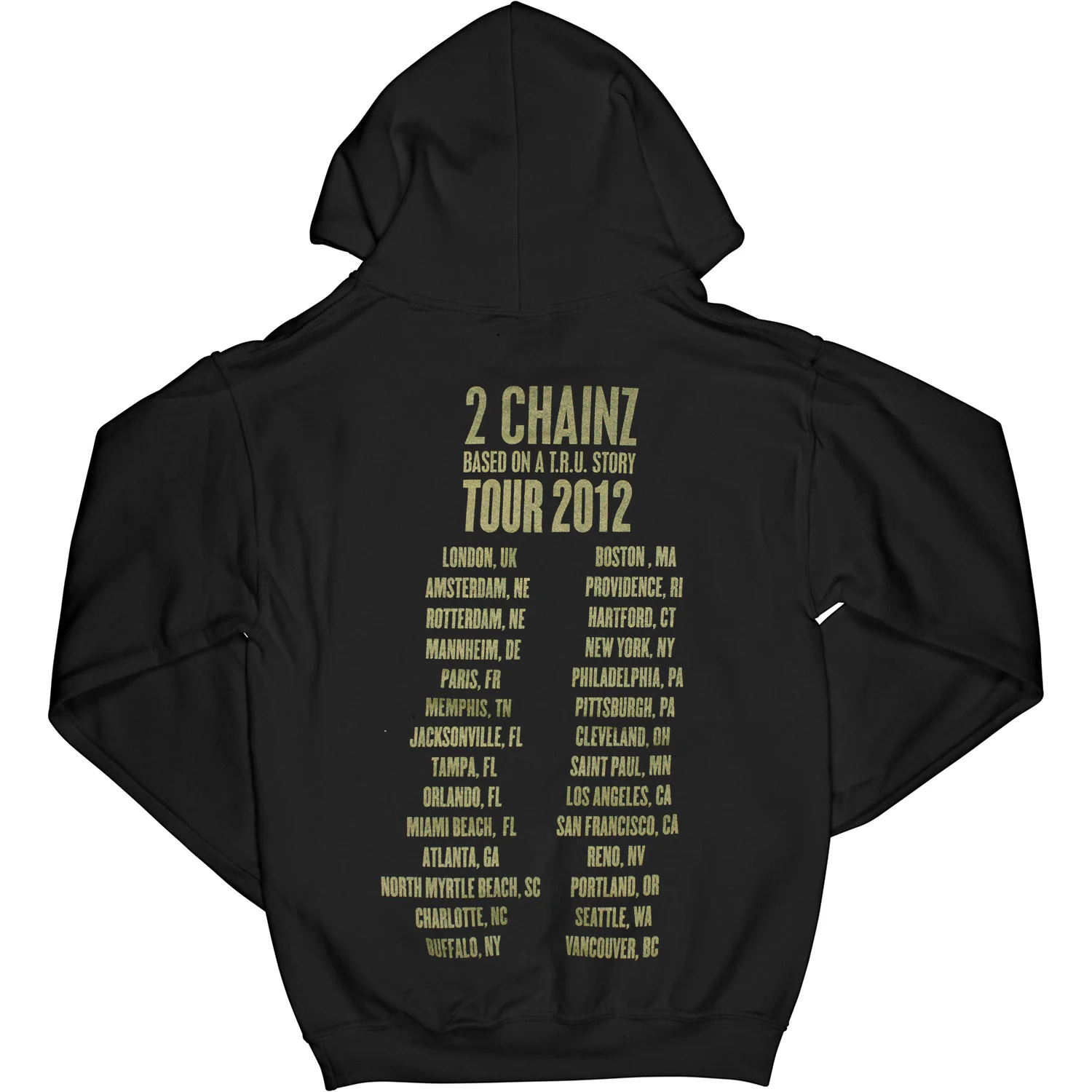 B.O.A.T.S. Based On A T.R.U. Story Tour 2012 Hooded Sweatshirt - Image 2