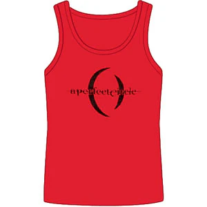 Logo On Red Junior Tank Top Womens Tank