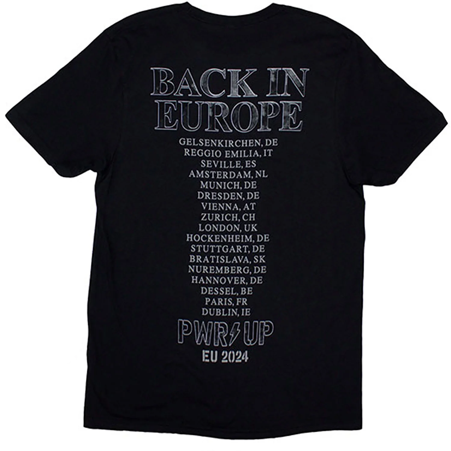 Back In Black Pwr-up Eu Tour '24 T-shirt - Image 2