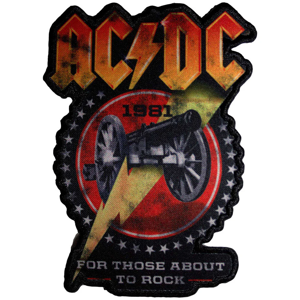For Those About To Rock 1981 Cut-out Woven Patch