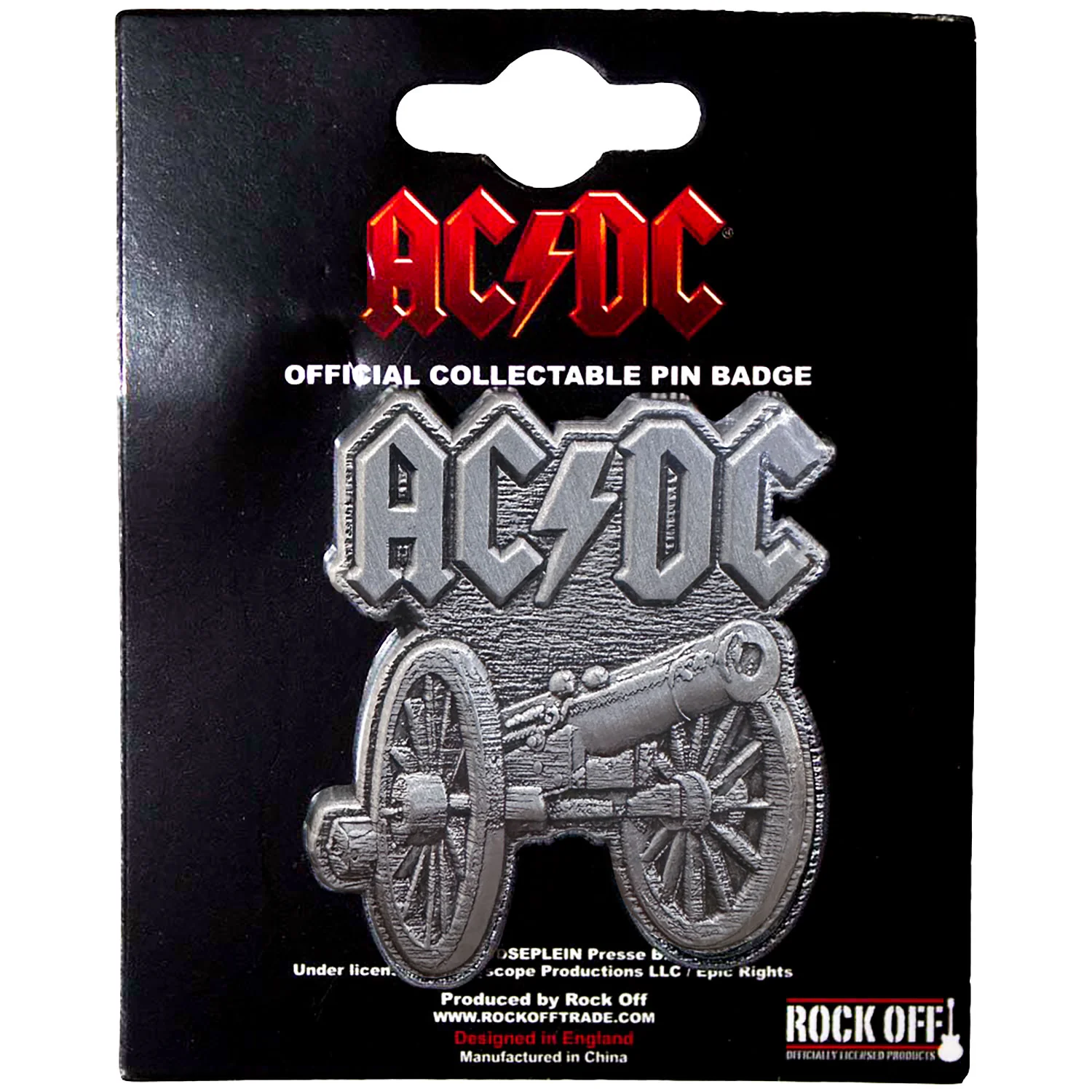 For Those About To Rock Pewter Pin Badge - Image 2