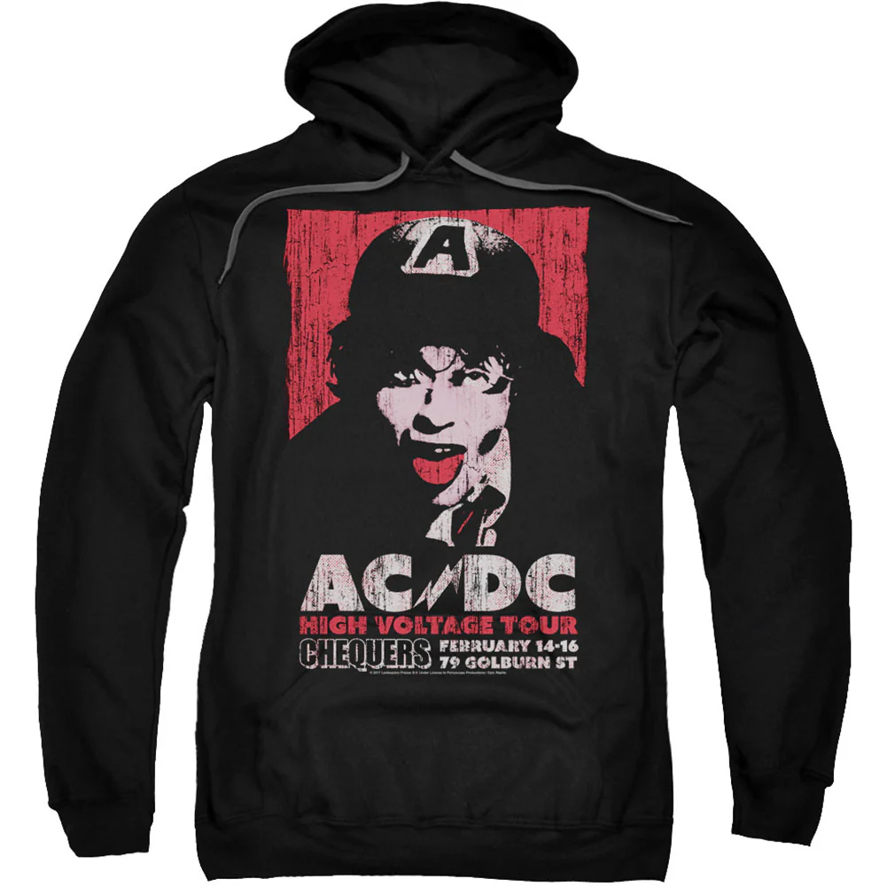 High Voltage Live 1975 Adult 25% Poly Hooded Sweatshirt
