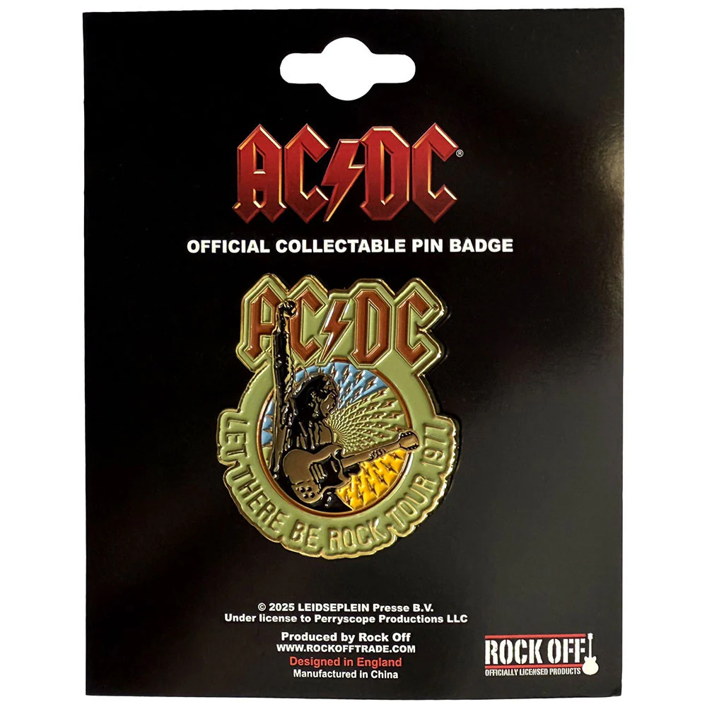 Let There Be Rock Tour '77 Pewter Pin Badge