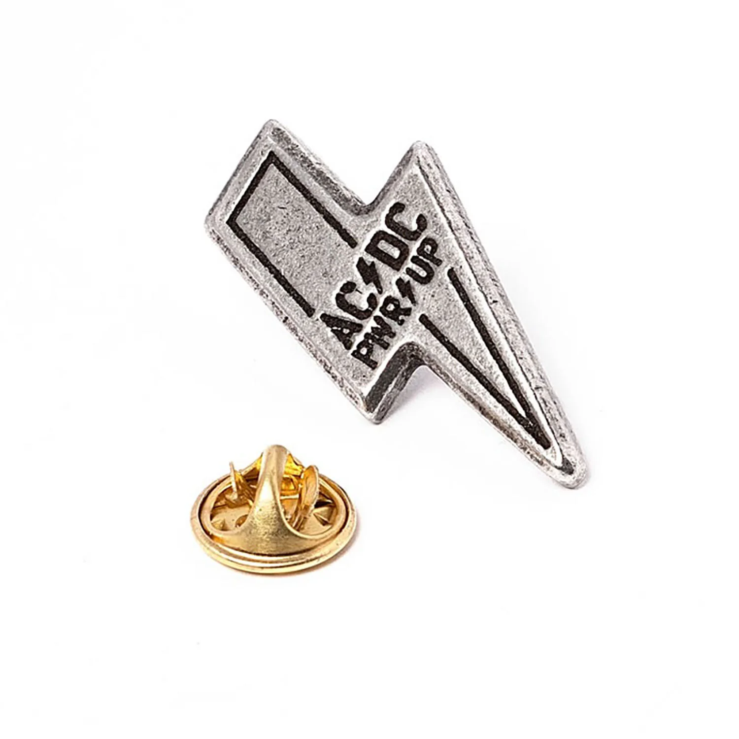 PWR/UP Pin Badge Pewter Pin Badge - Image 2