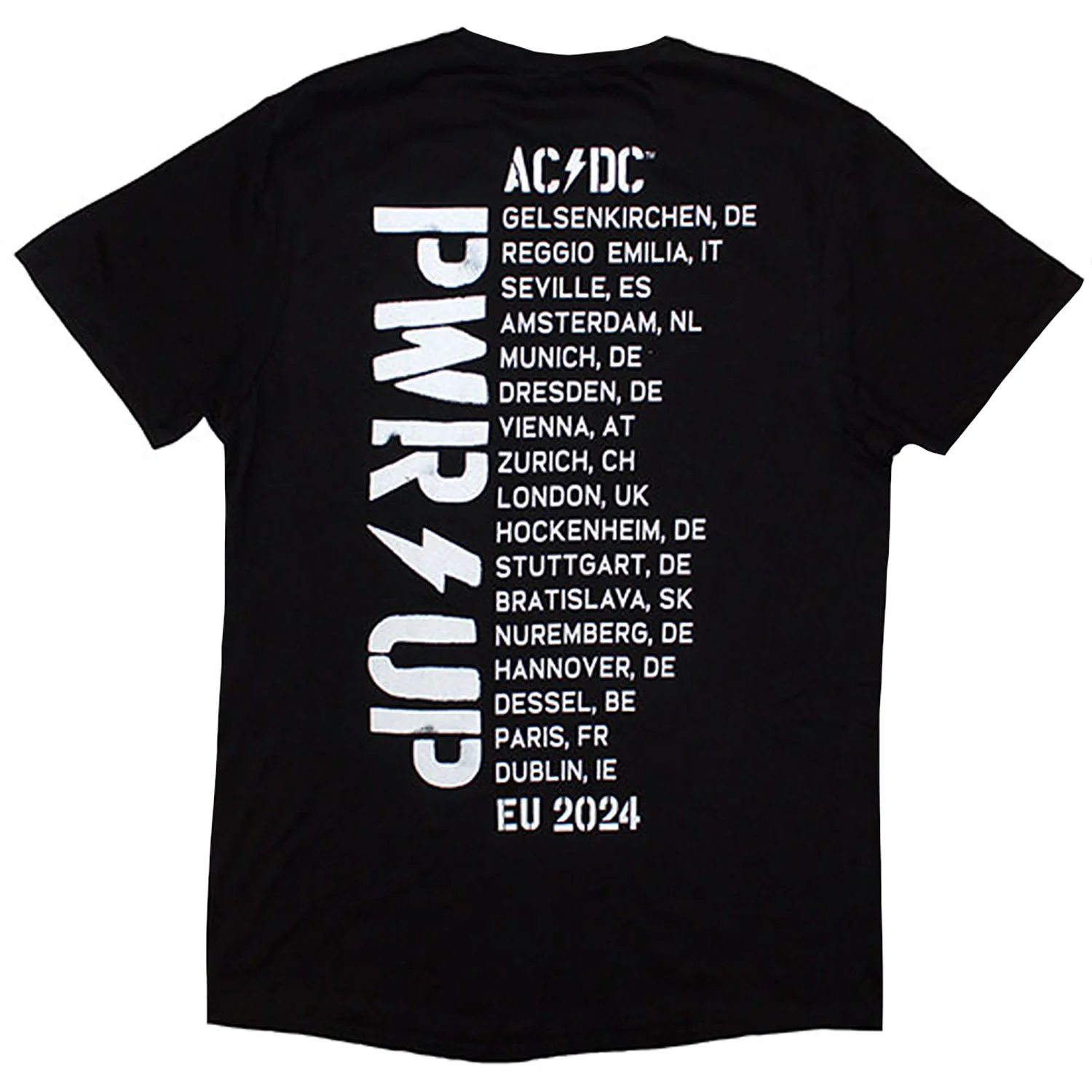 Pwrd-up B&w Photo Eu Tour '24 T-shirt - Image 2
