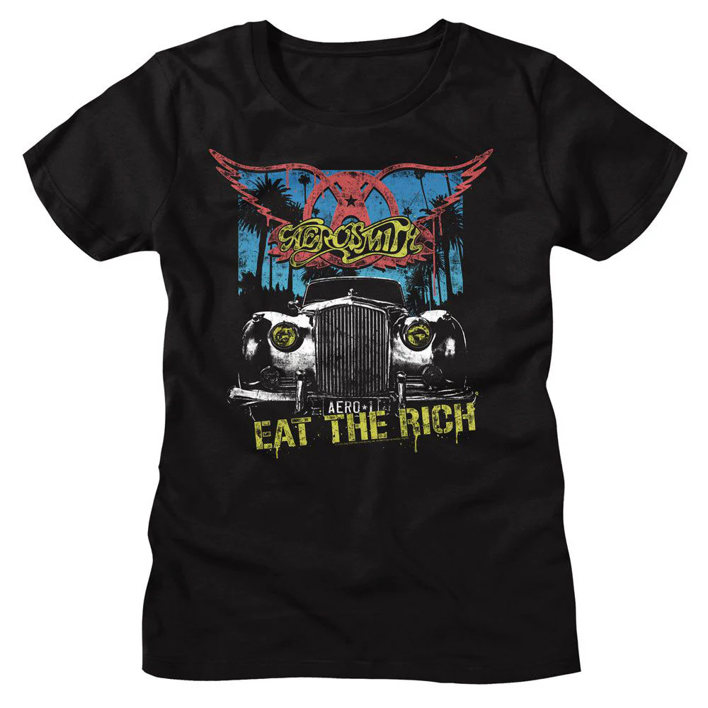 Aerosmith Eat The Rich Car Junior Top