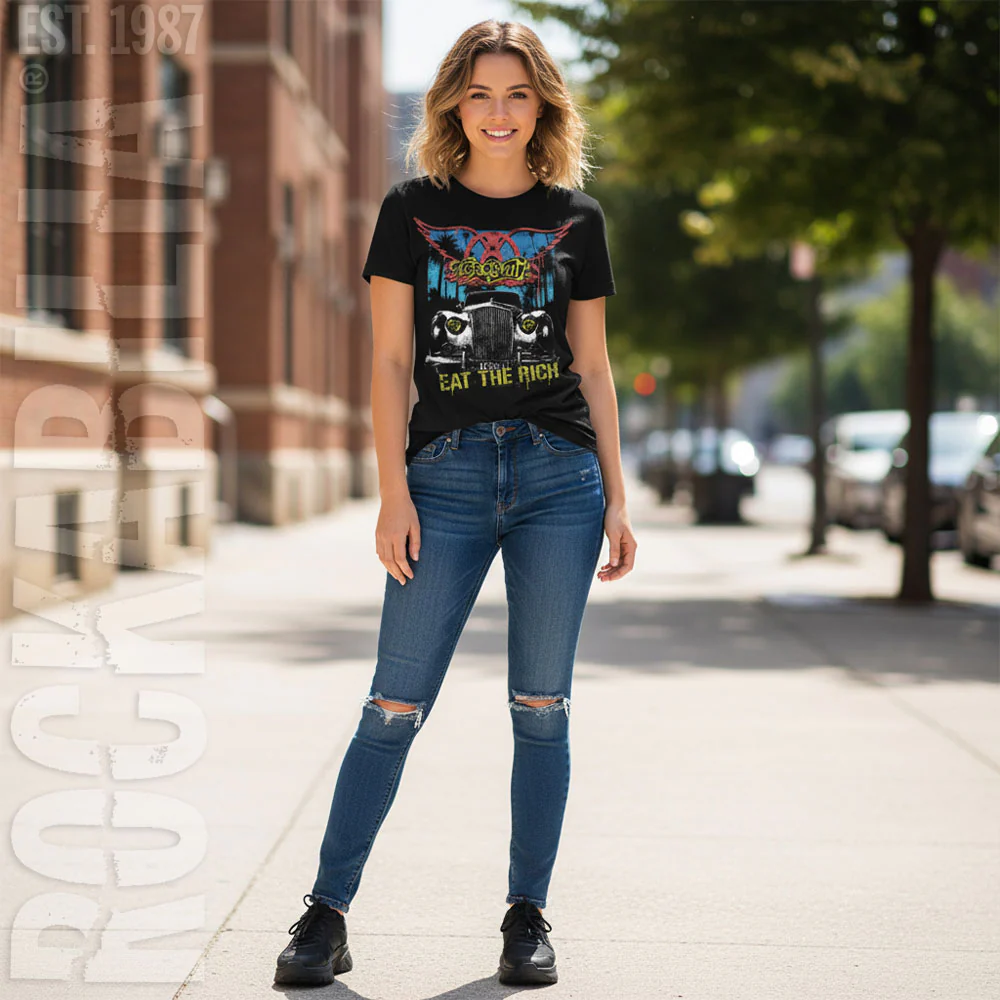 Aerosmith Eat The Rich Car Junior Top - Image 2