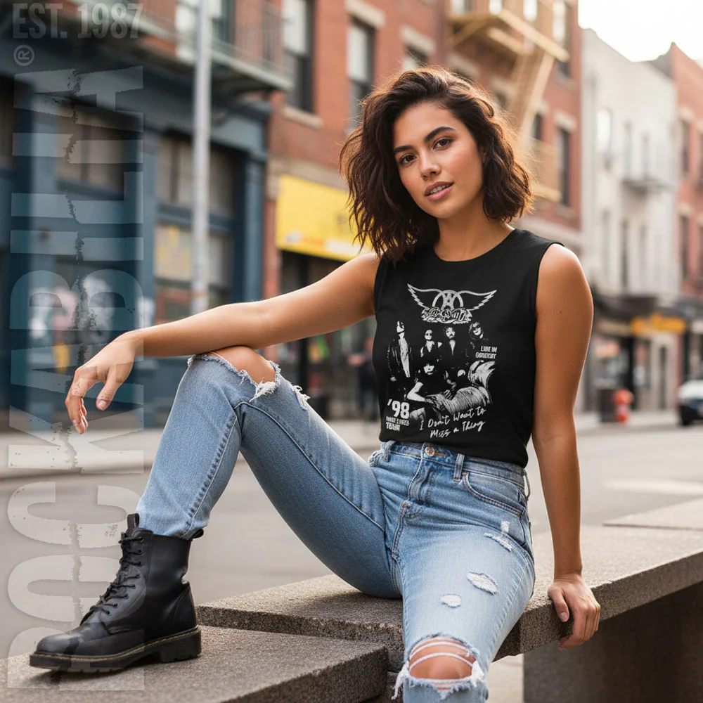 Aerosmith Miss A Thing Womens Tank - Image 2
