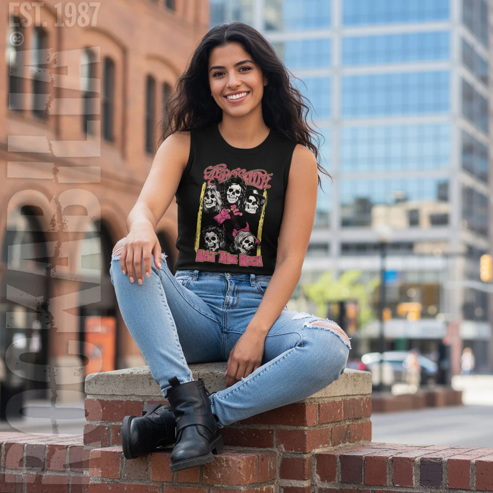 Aerosmith Skulls Recolor Womens Tank - Image 2