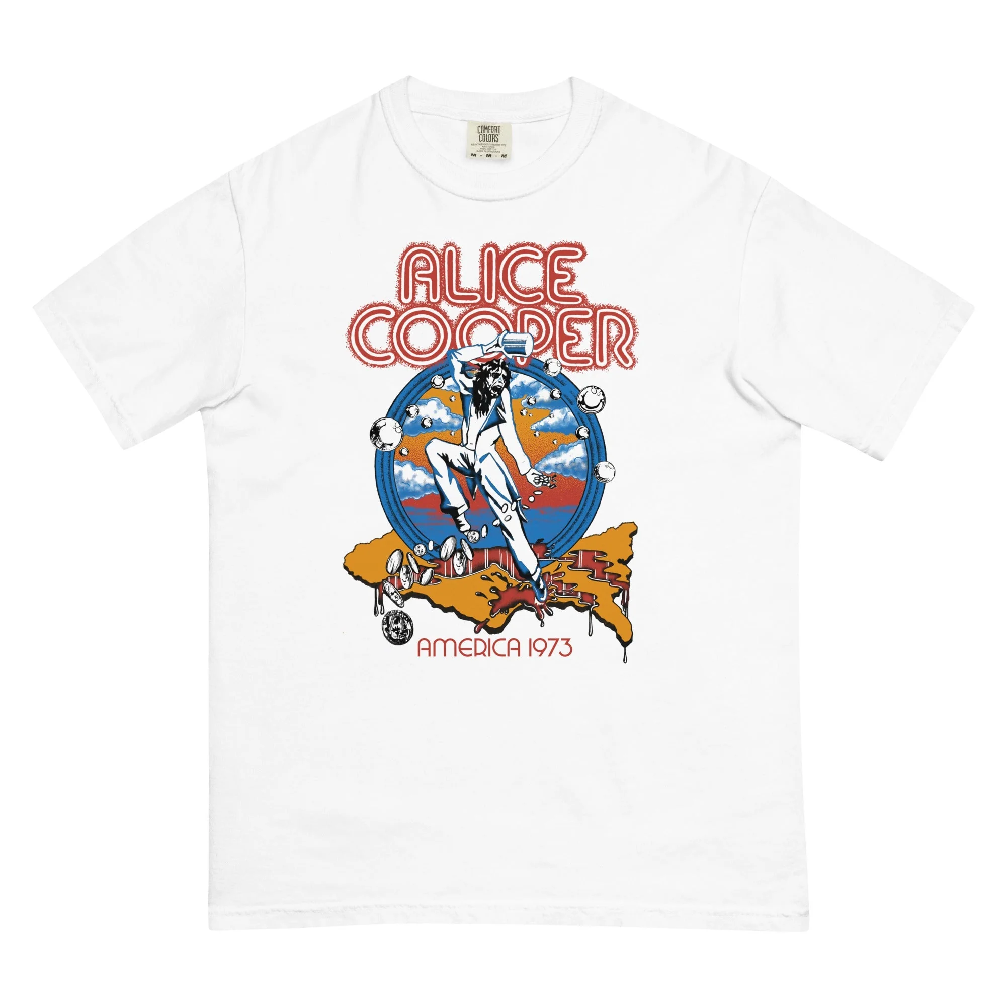 Alice Cooper - 1973 Tour Mineral Wash T-Shirt