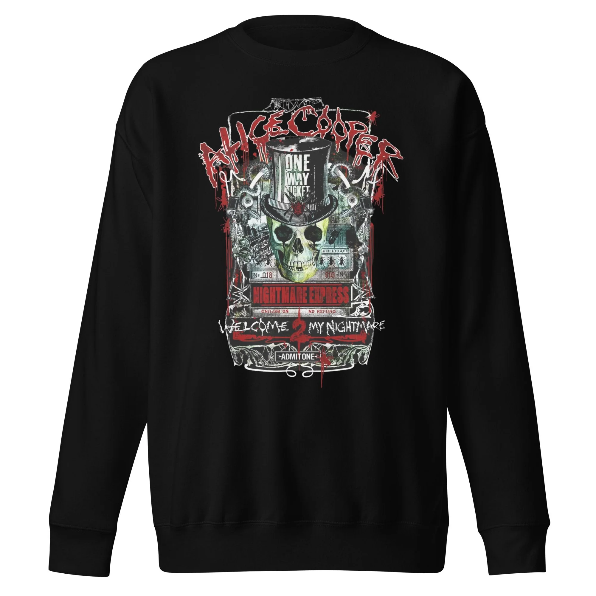 Alice Cooper - Nightmare Express Jumbo Print Sweatshirt