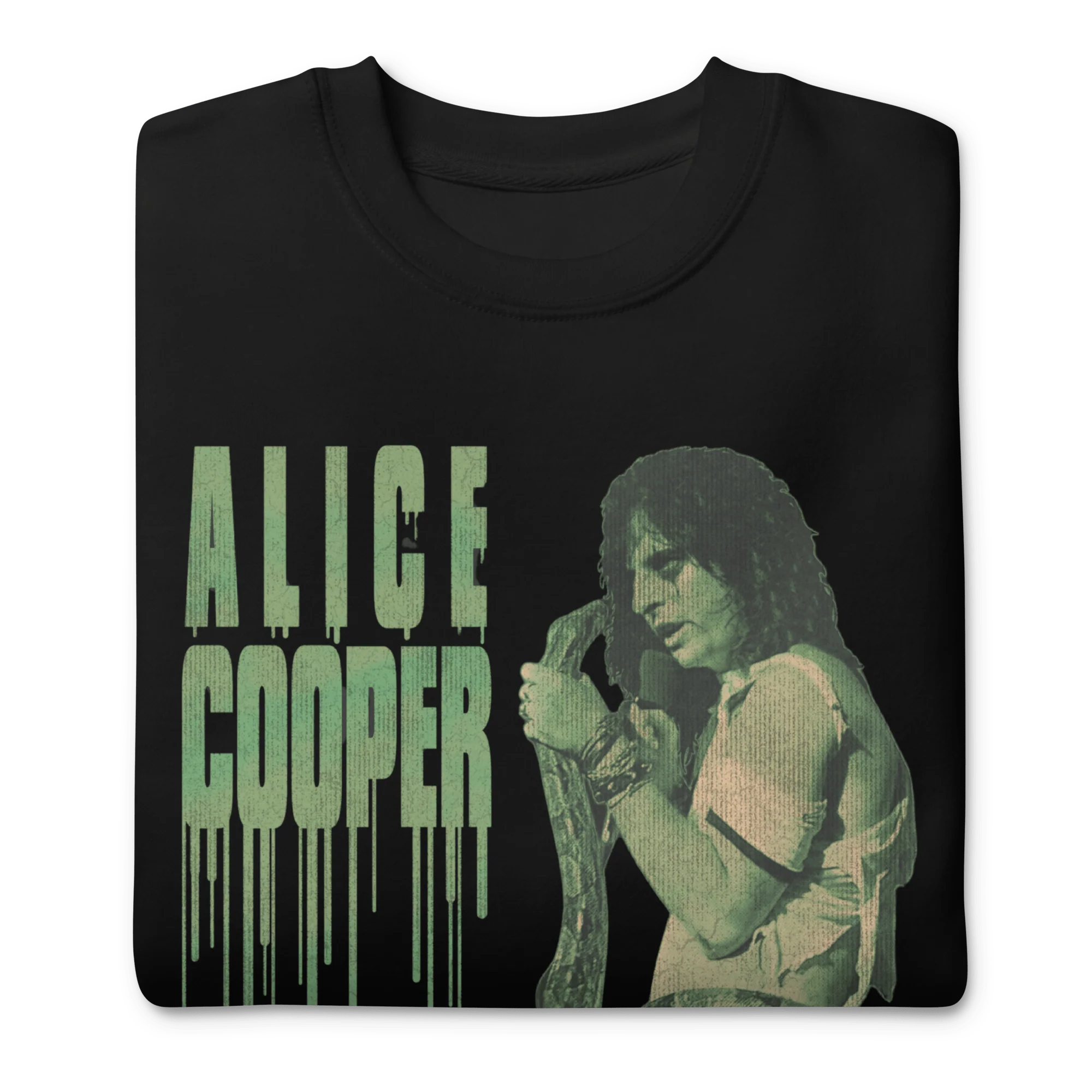 Alice Cooper - Vintage 1986 Snake Drip Jumbo Print Sweatshirt - Image 2