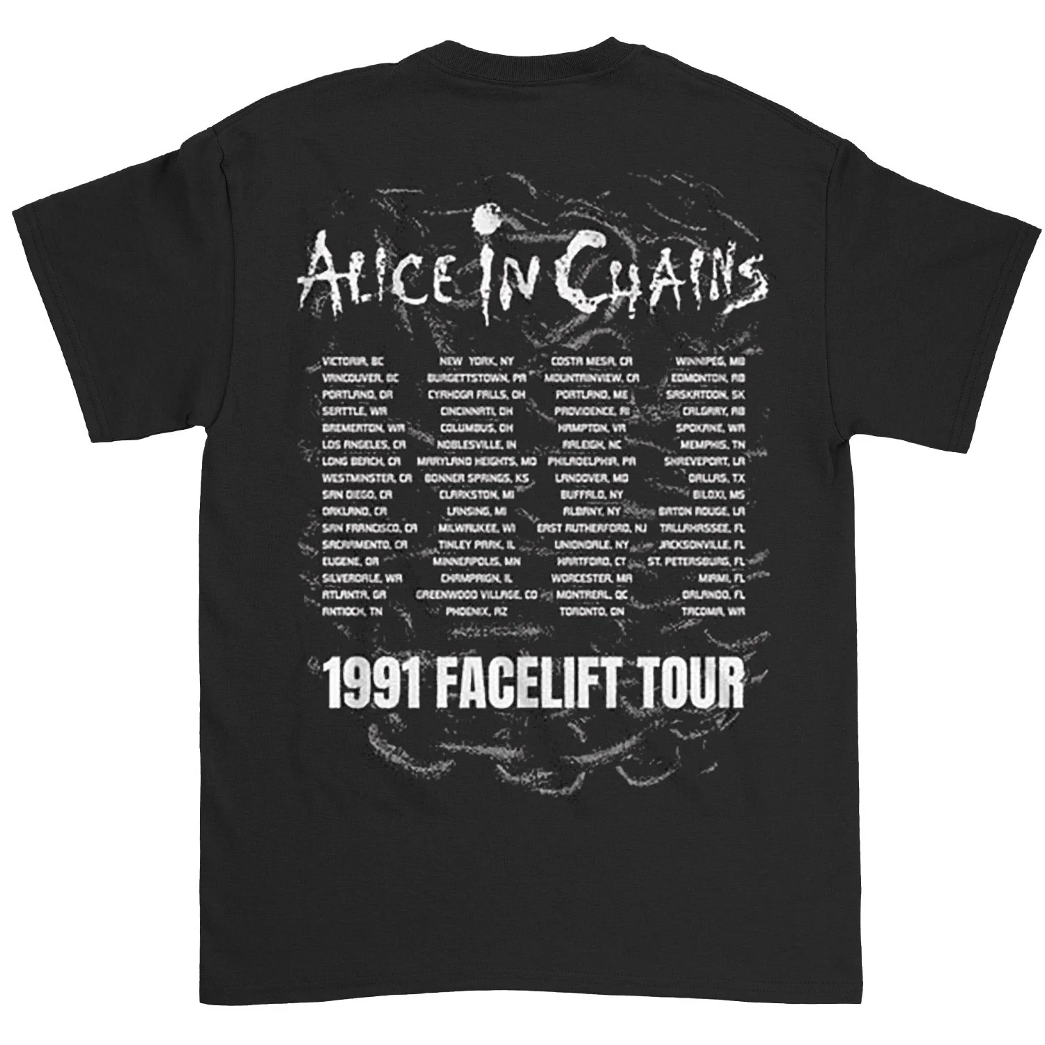 Alice In Chains Facelift Tour 91 T-shirt - Image 2