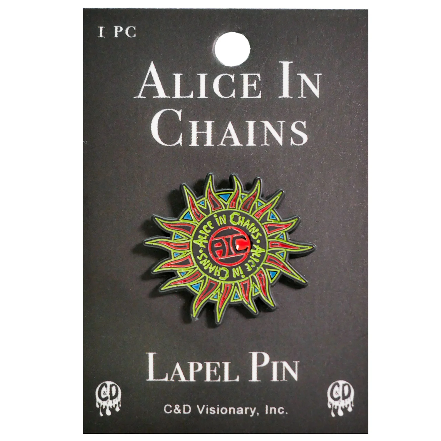Sun Logo Pewter Pin Badge