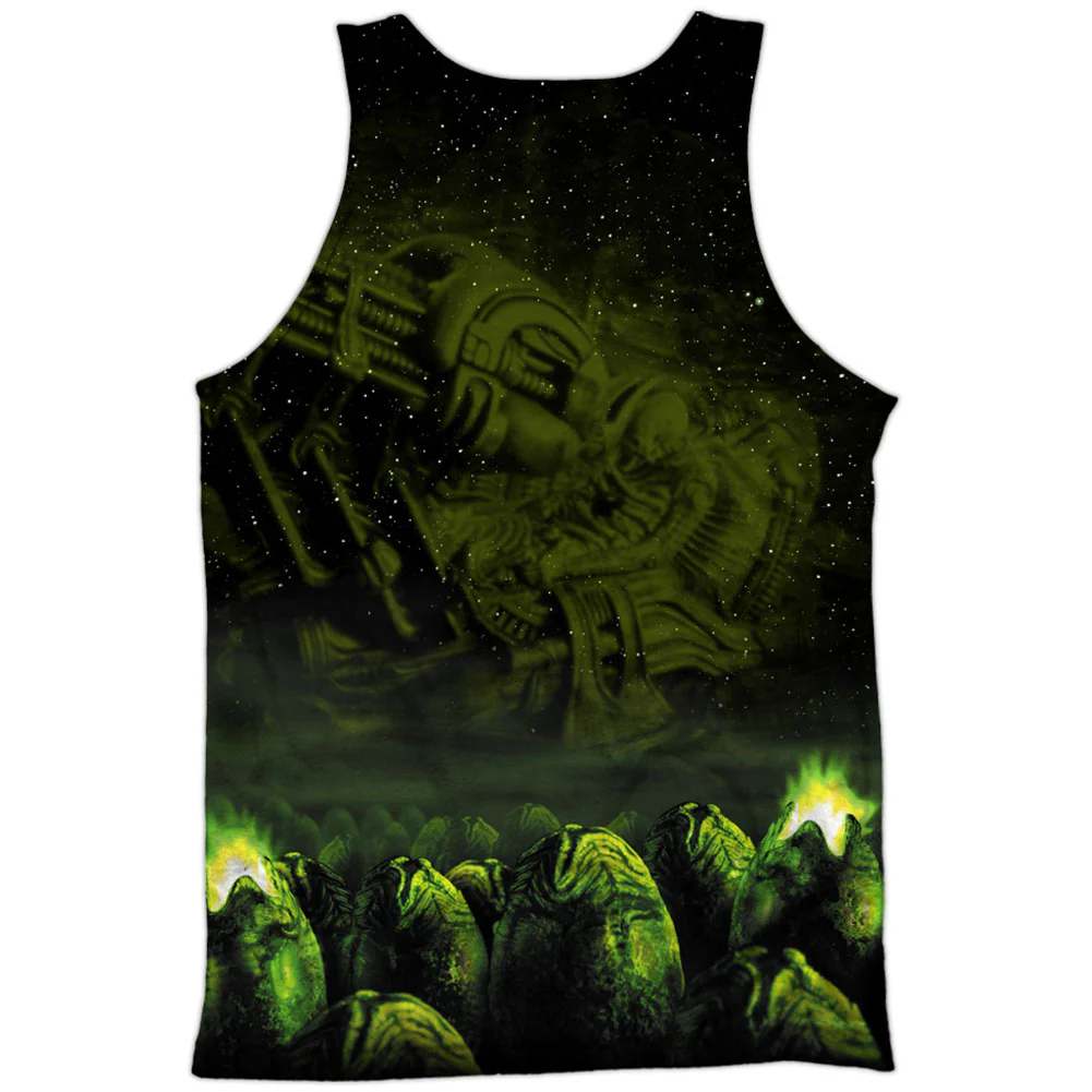 Ominous 100% Poly Front/Back Print Mens Tank - Image 2