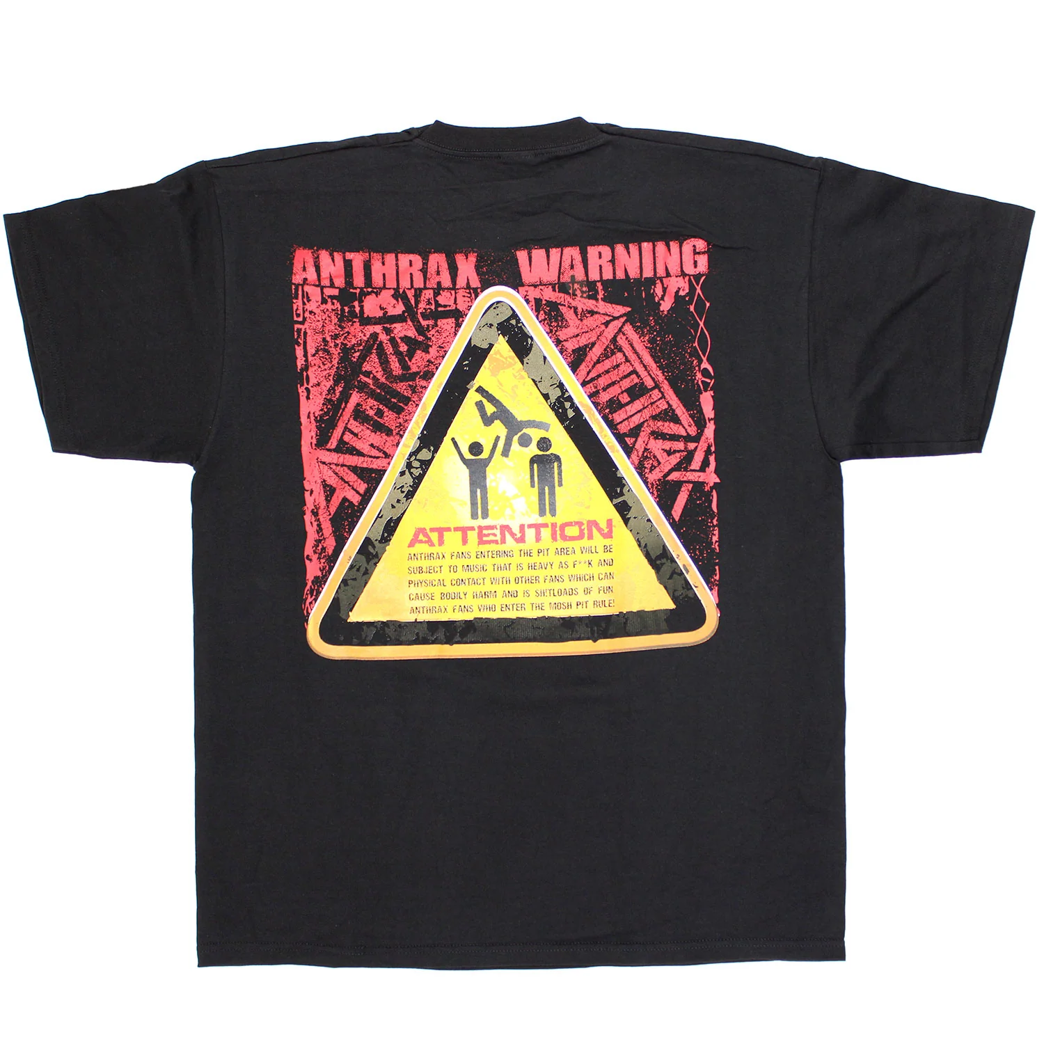 Flag Pentragram Mosh Warning Sign T-shirt - Image 2