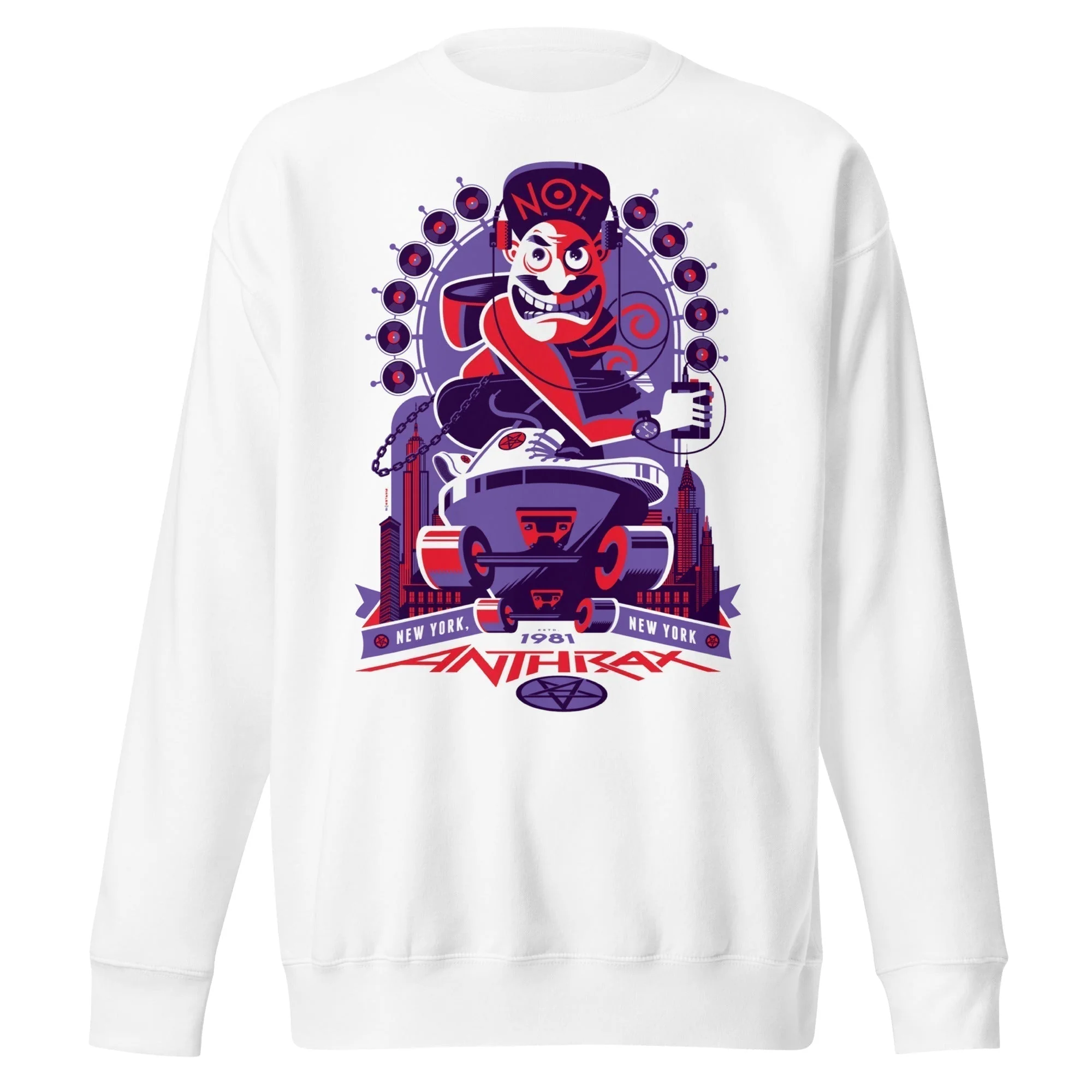 Anthrax - New York 81 Jumbo Print Sweatshirt