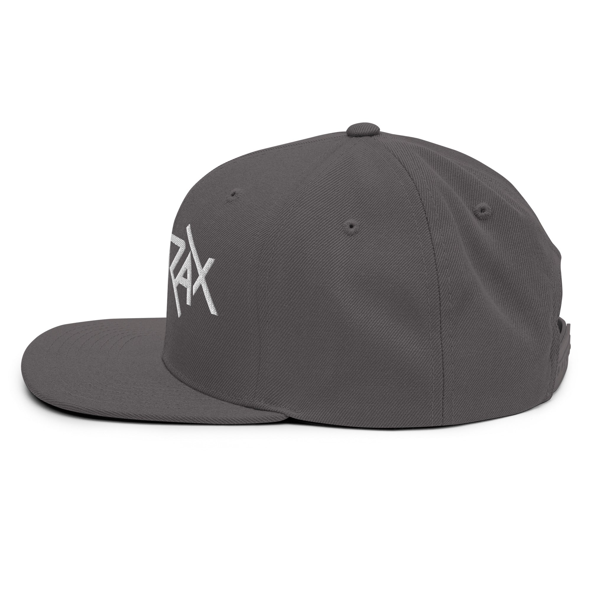 Anthrax - White on Gray Snapback HD Embroidered Hat - Image 4