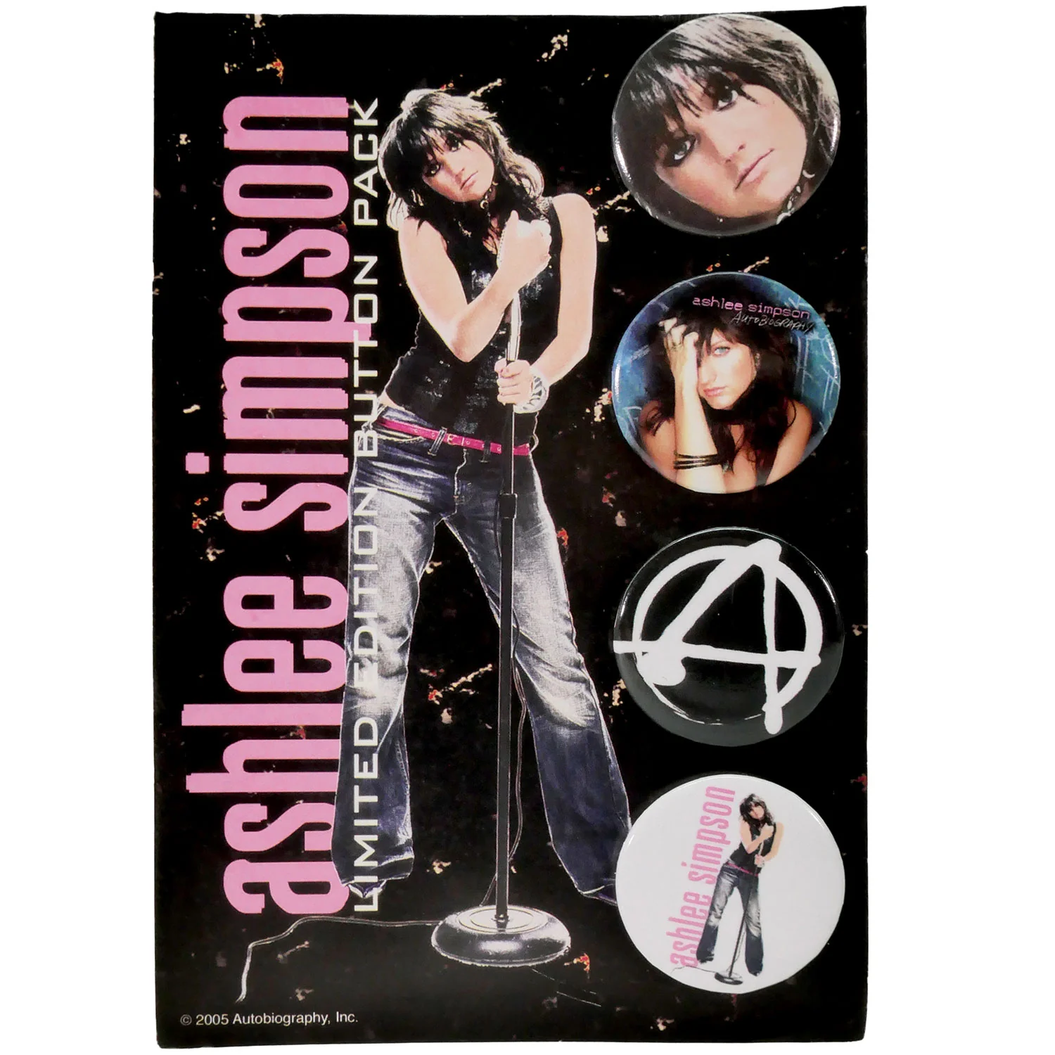 Ashlee Simpson Button Pack Collector Items