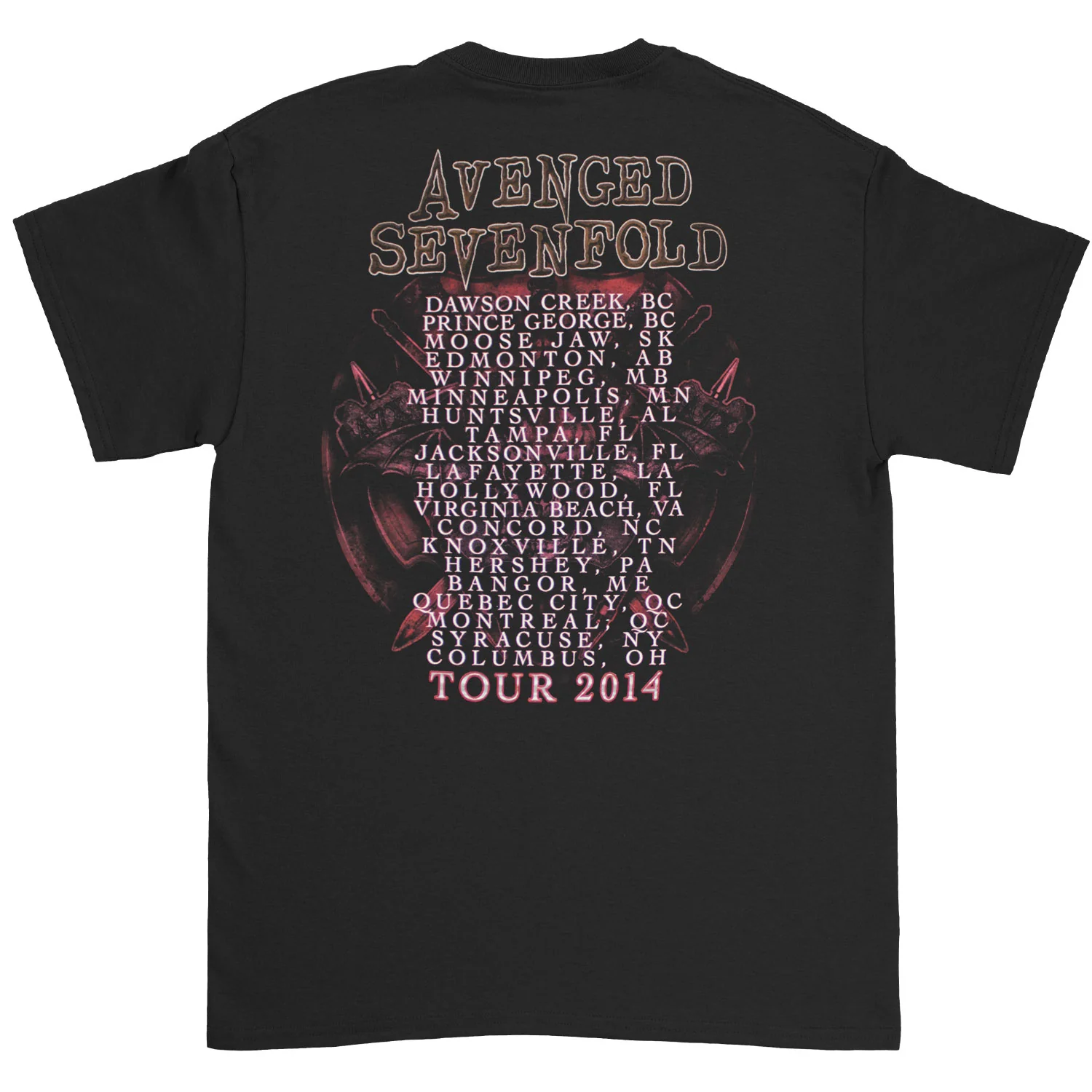 Hail To The King Tour 2014 T-shirt - Image 2
