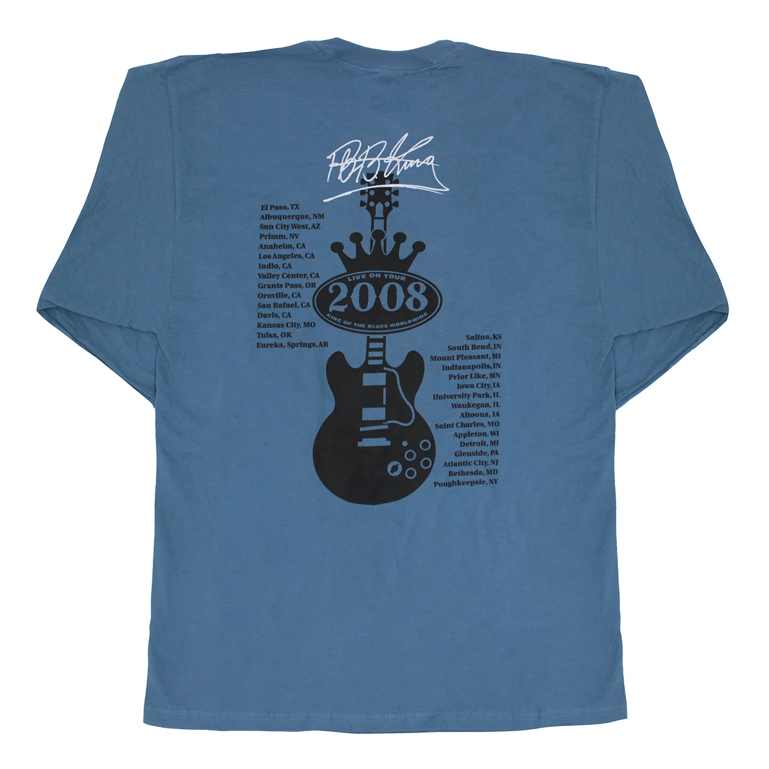 Live On Tour 2008 King Of The Blues Worldwide Long Sleeve - Image 2