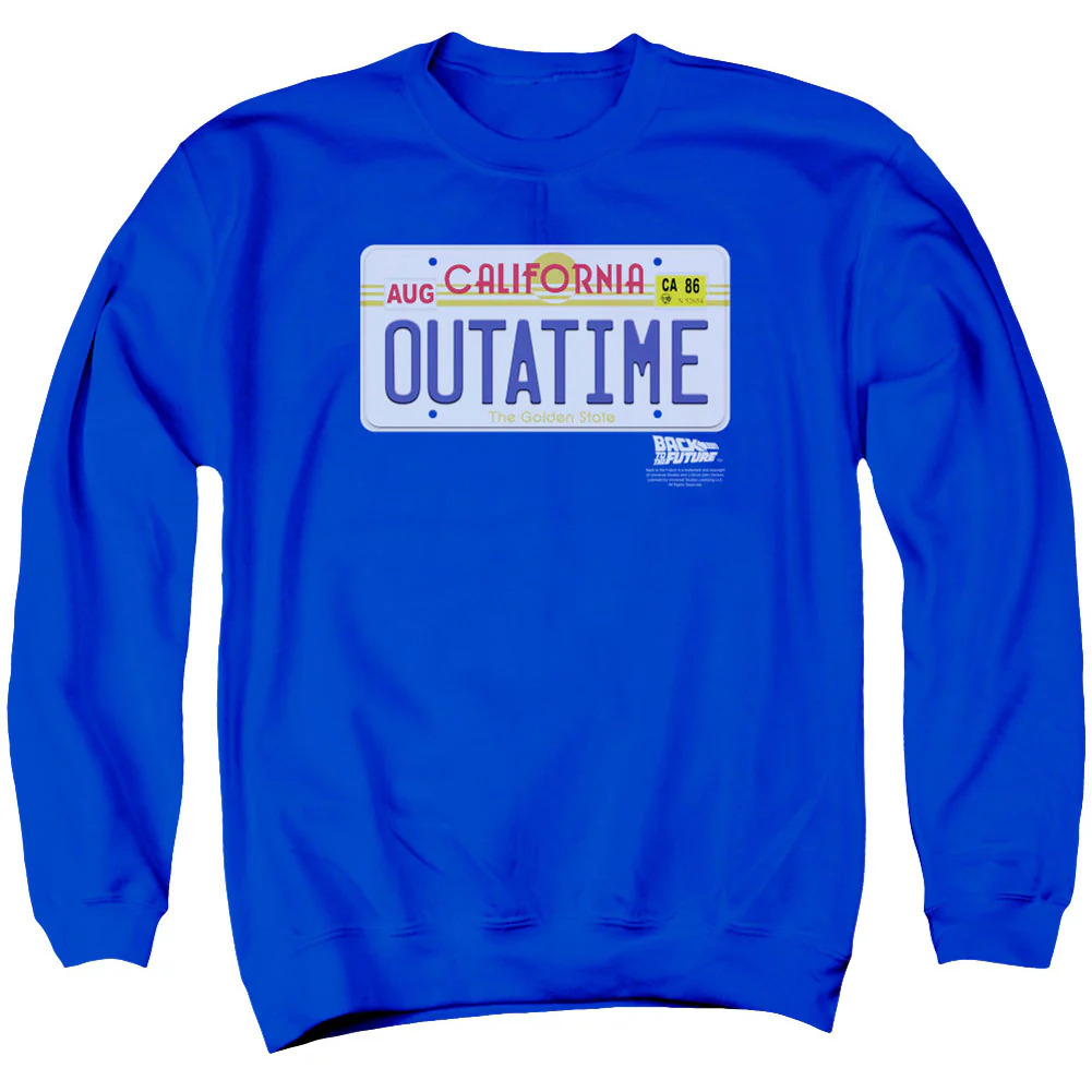 Outatime Plate Adult Sweatshirt
