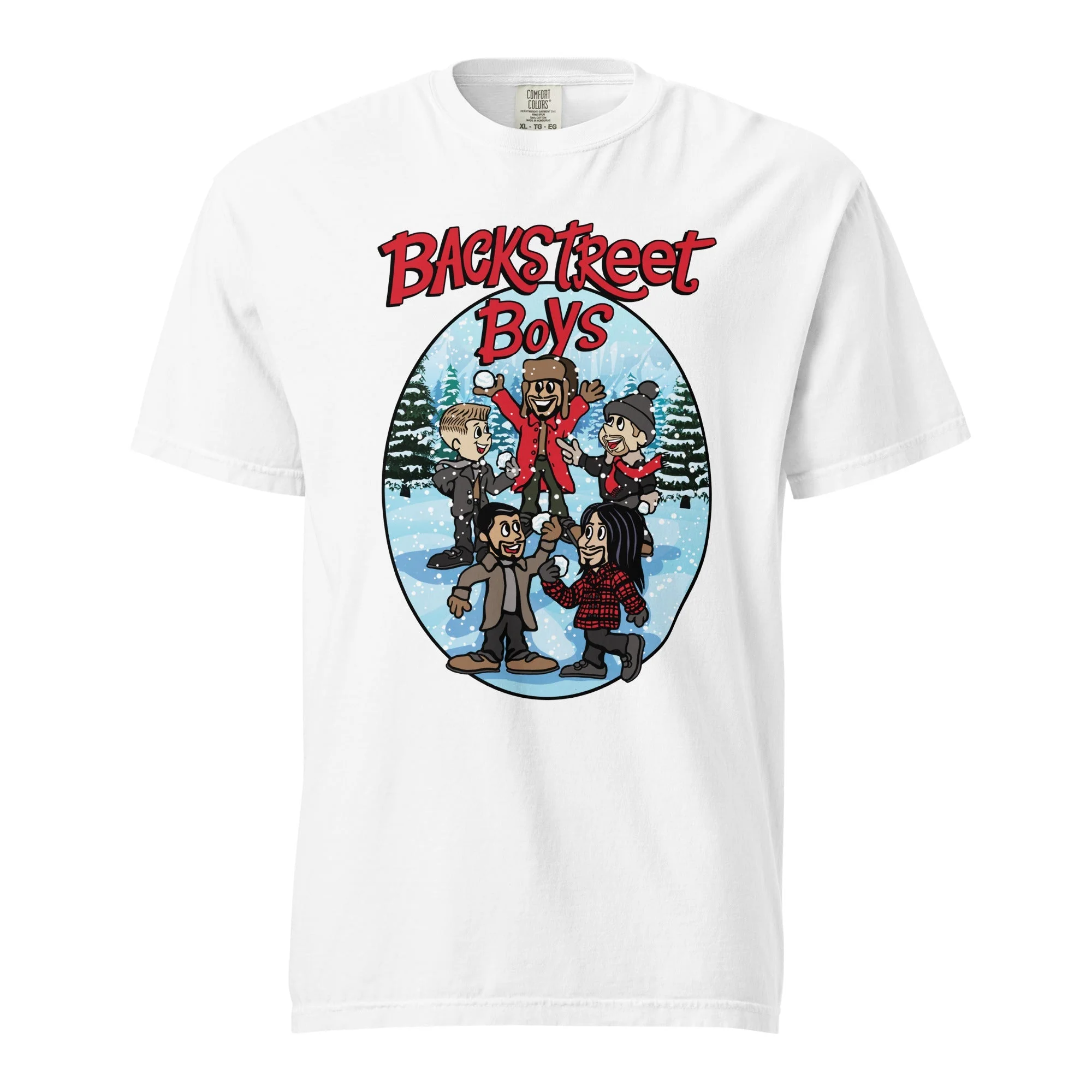 Backstreet Boys - A Very Backstreet Christmas Mineral Wash T-Shirt - Image 3