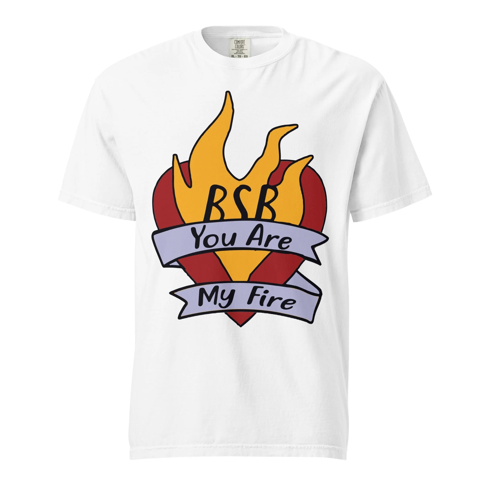 Backstreet Boys - Hand Sketched Fire Mineral Wash T-Shirt - Image 3