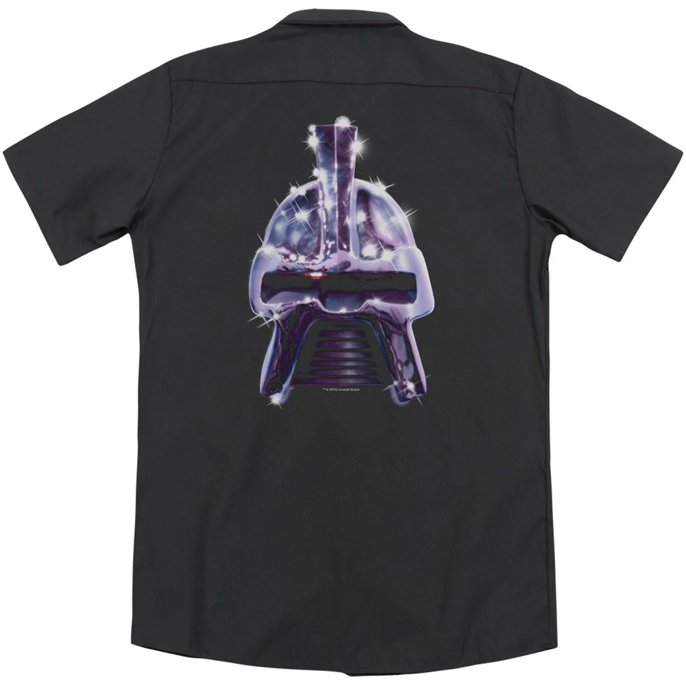 Retro Cylon Head (Back Print) Workshirt - Image 2