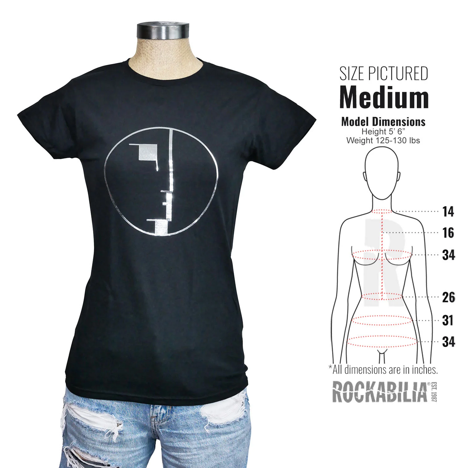 Ladies Foil Tee Junior Top - Image 4