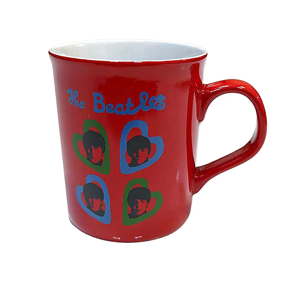 A Hard Day's Night Headshot Hearts Coffee Mug - Image 2
