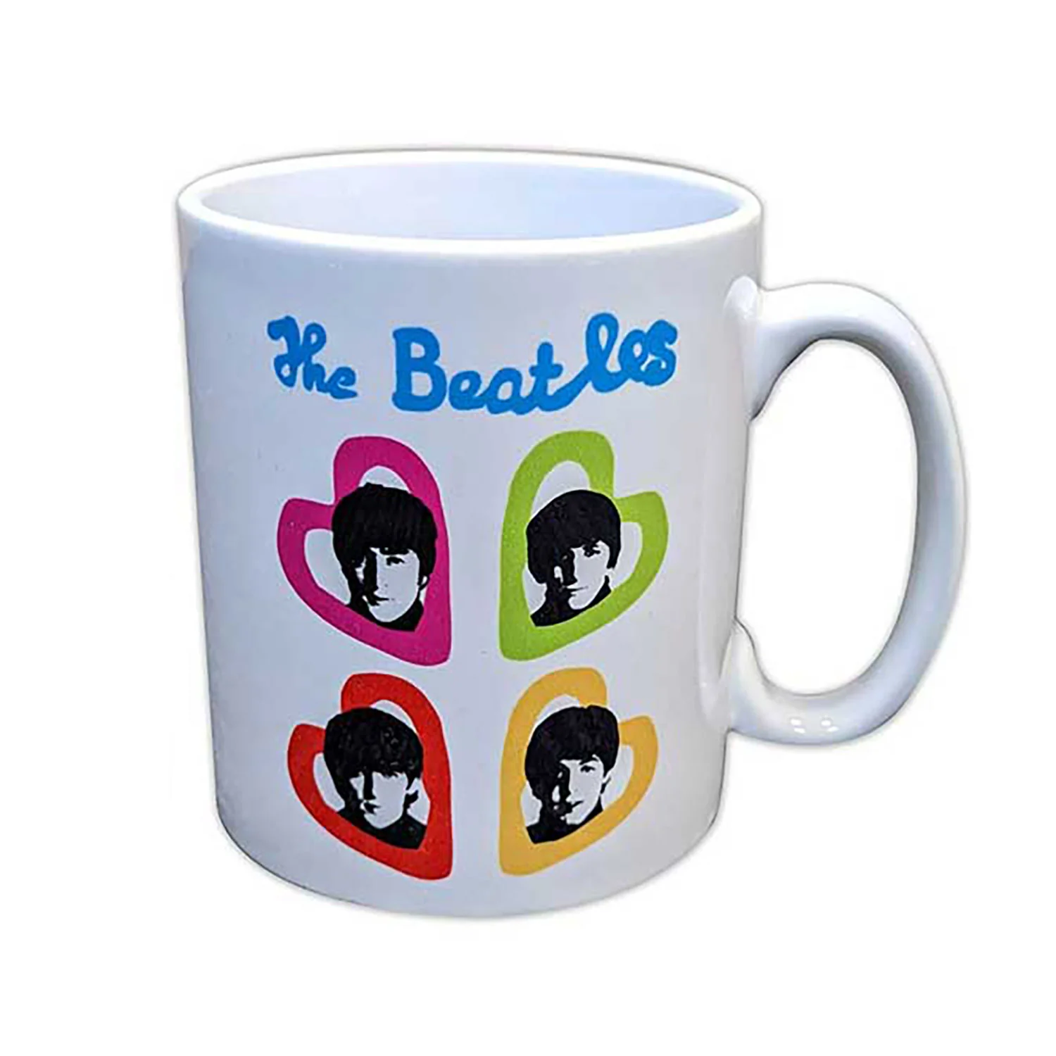 A Hard Day's Night Headshot Hearts Coffee Mug - Image 2