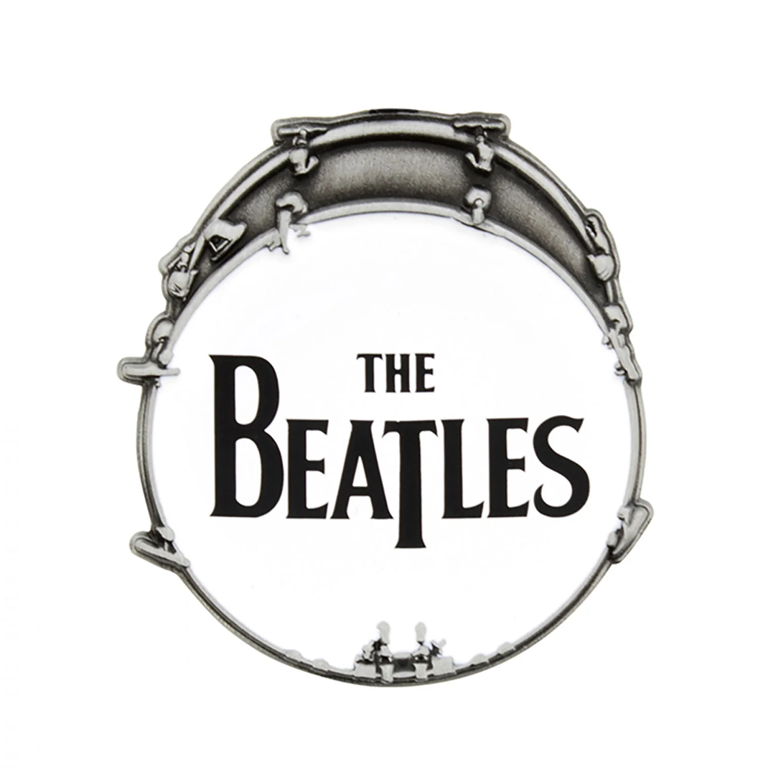 Drop T Drum Pewter Pin Badge