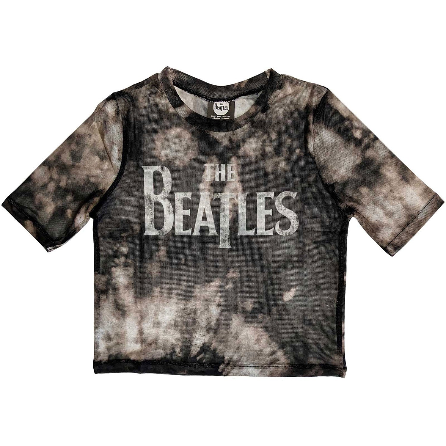 Drop T Logo Ladies Mesh Crop Top Junior Top