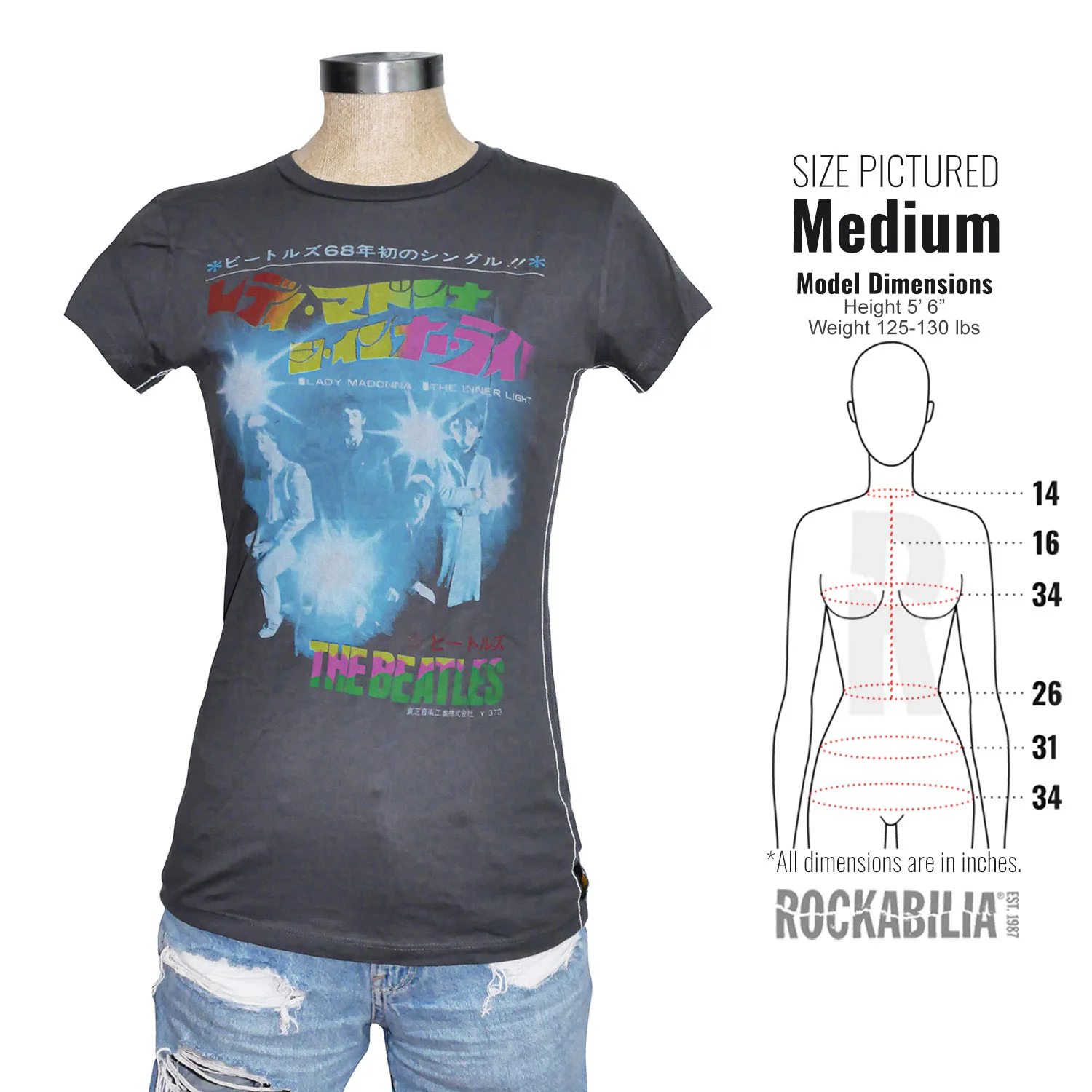 Japanese Lady Madonna The Inner Light by TRUNK LTD Junior Top - Image 3
