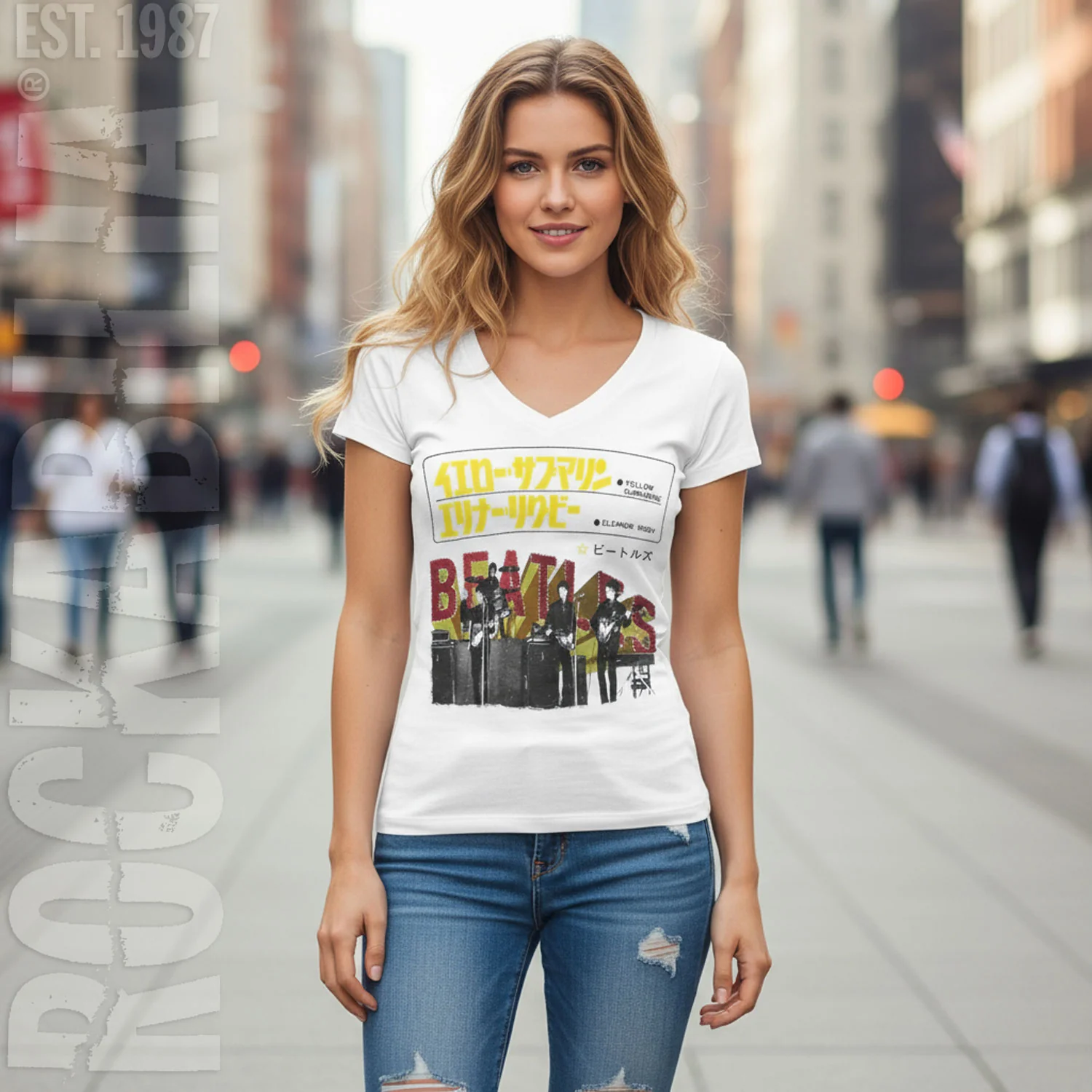 Japanese Yellow Submarine Eleanor Rigby by TRUNK LTD Junior Top - Image 3