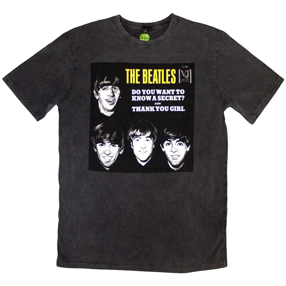 Vj Secret Sleeve Stone Wash T-shirt