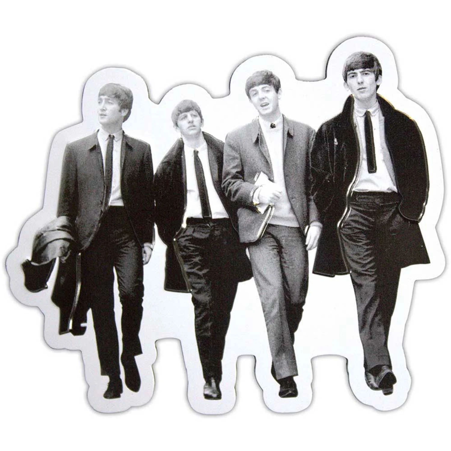 Walking In London Embossed Magnet