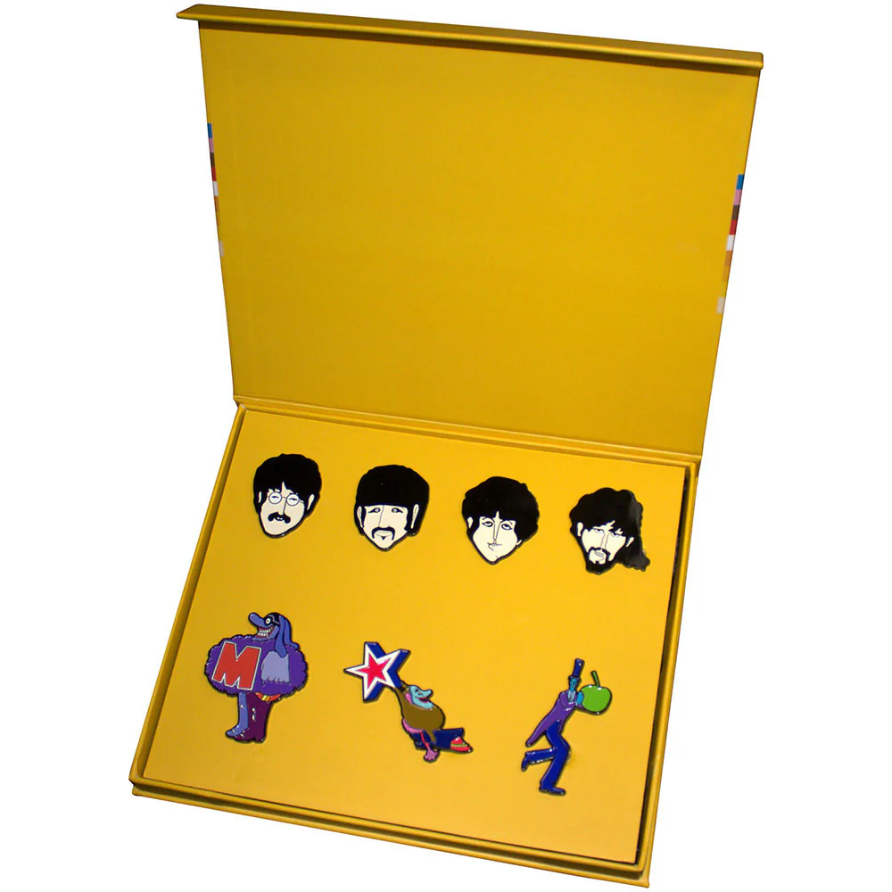 Yellow Submarine Characters Mini Pewter Pin Badge