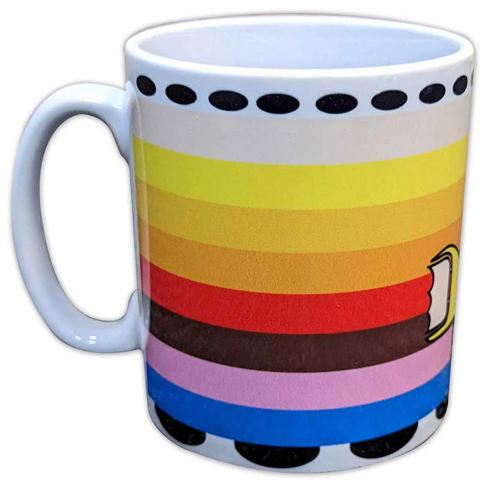 Yellow Submarine Coloured Stripes Coffee Mug - Image 2