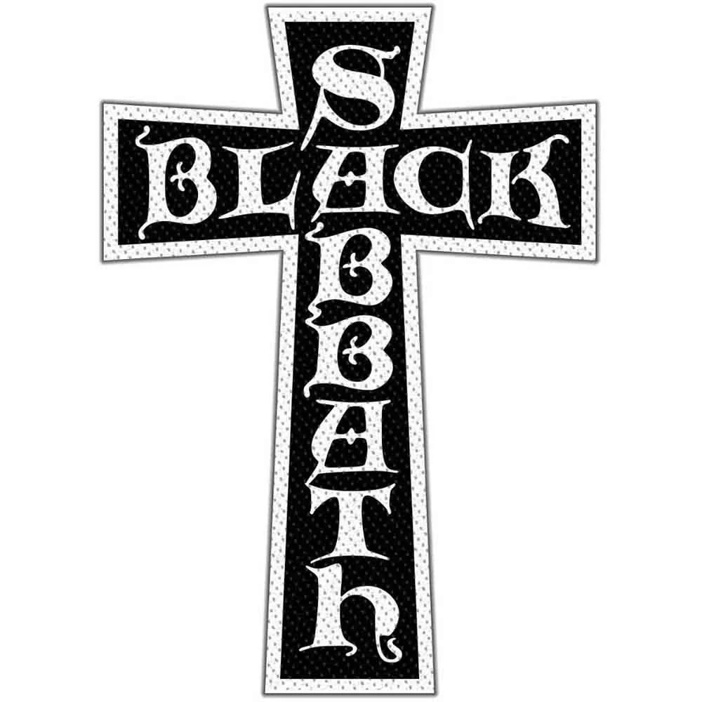 Cross Logo Cut Out Woven Patch
