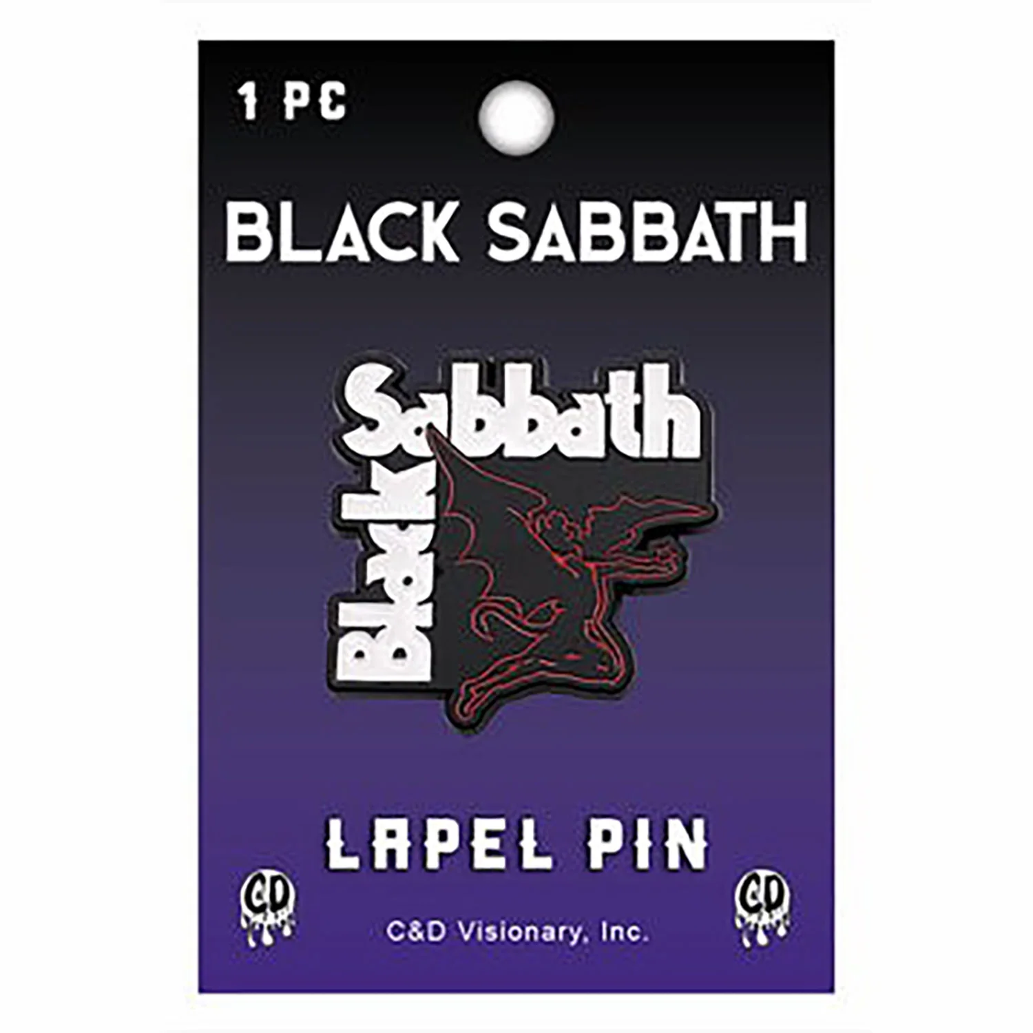 Demon Logo Pewter Pin Badge