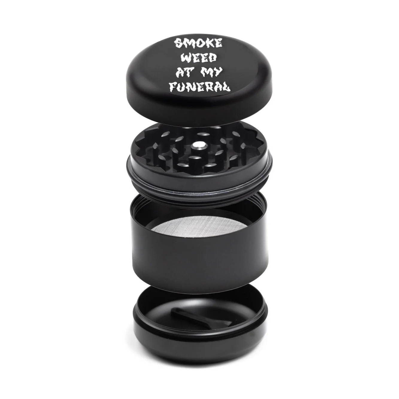 Blackcraft Smoke W**D At My Funeral 2" 4 Piece Grinder Grinder - Image 3