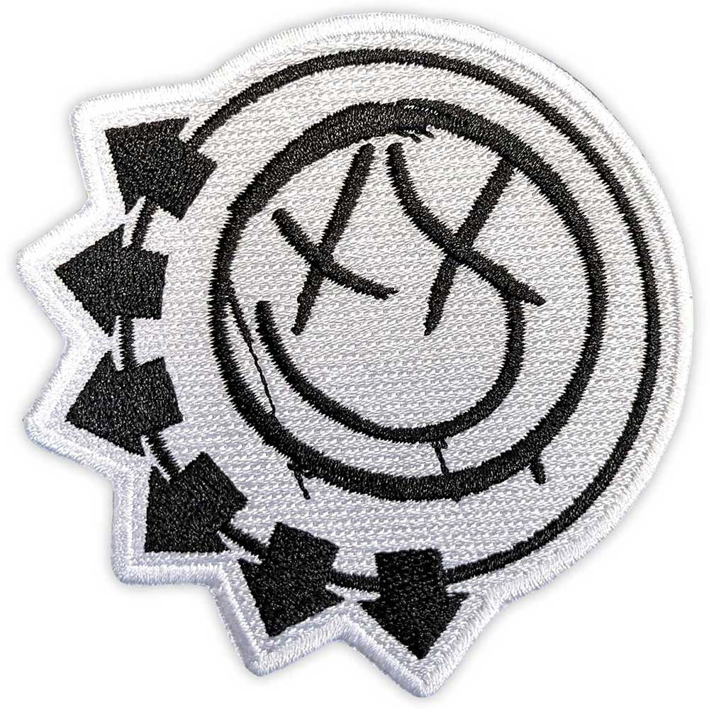 Black Six-arrow Smile Woven Patch