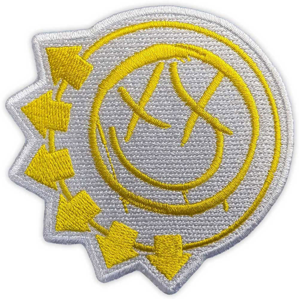 Yellow Six-arrow Smile Woven Patch