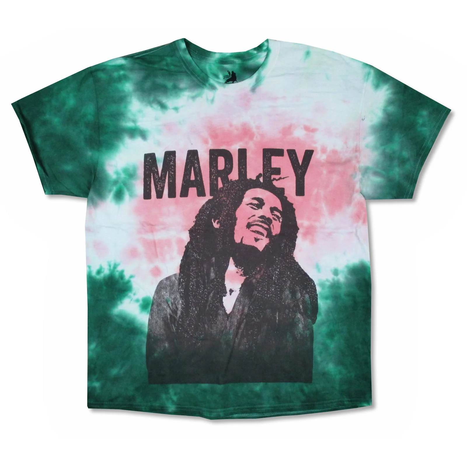 Smile Green Pink Tie Dye T-shirt