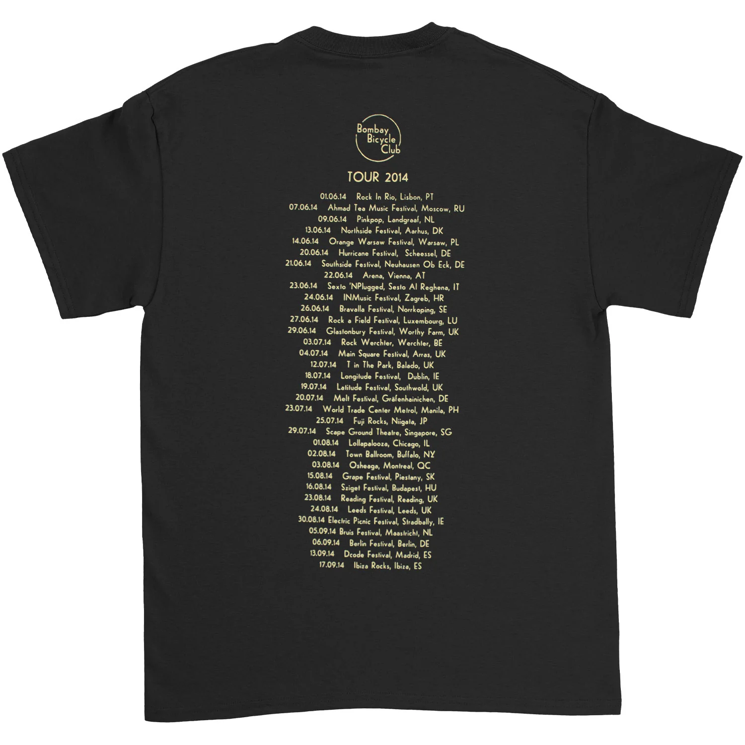 so long, see you tomorrow World Tour 2014 Lisbon - Ibeza T-shirt - Image 2