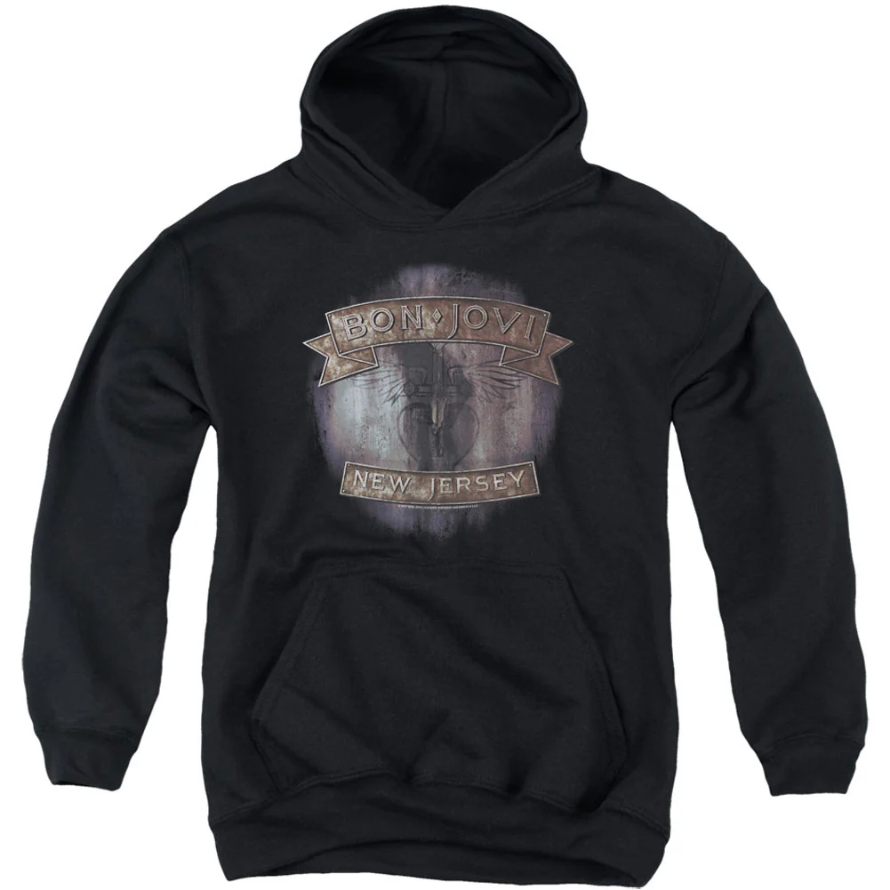 New Jersey Youth 50% Poly Hooded Sweatshirt
