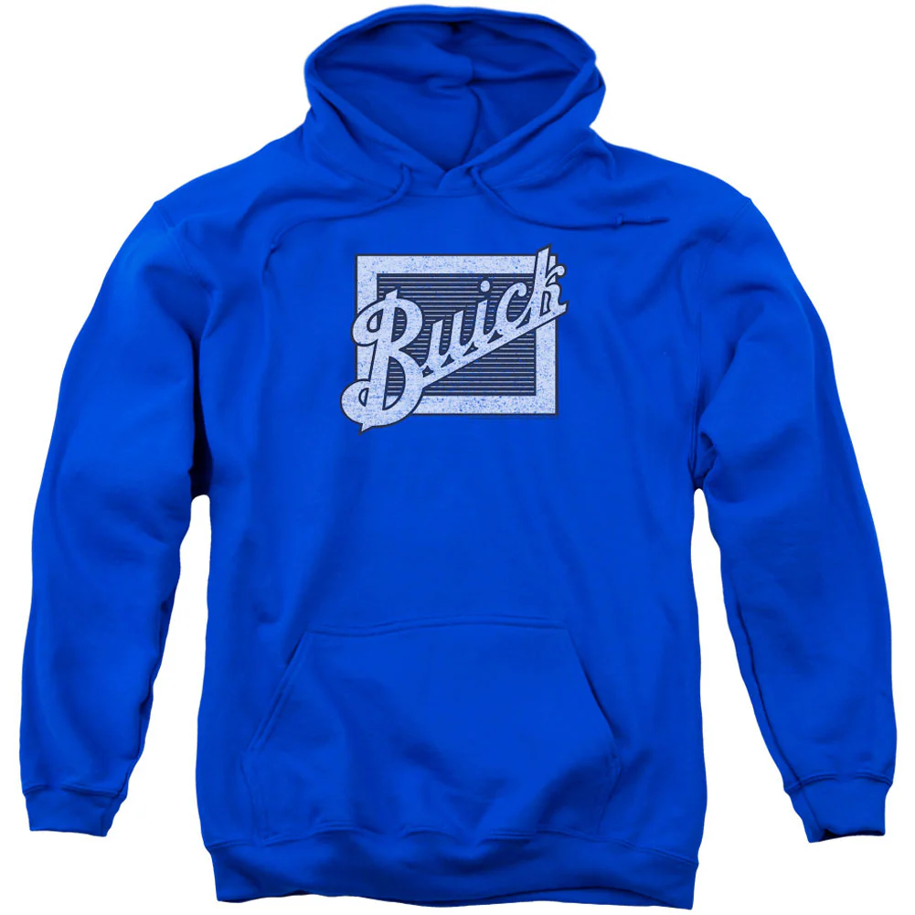 Distressed Emblem Adult 25% Poly Hooded Sweatshirt