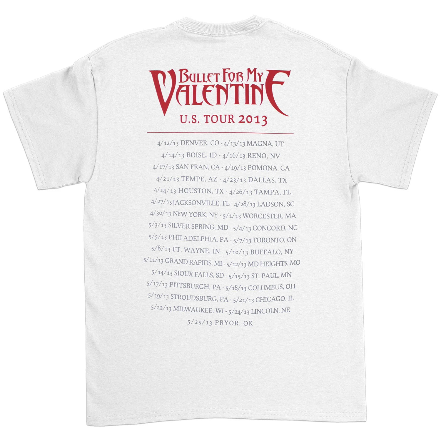 Temper Temper 2013 Tour T-shirt - Image 2